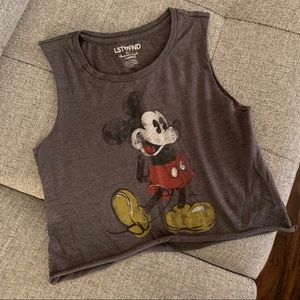 American Eagle Mickey Mouse crop tank